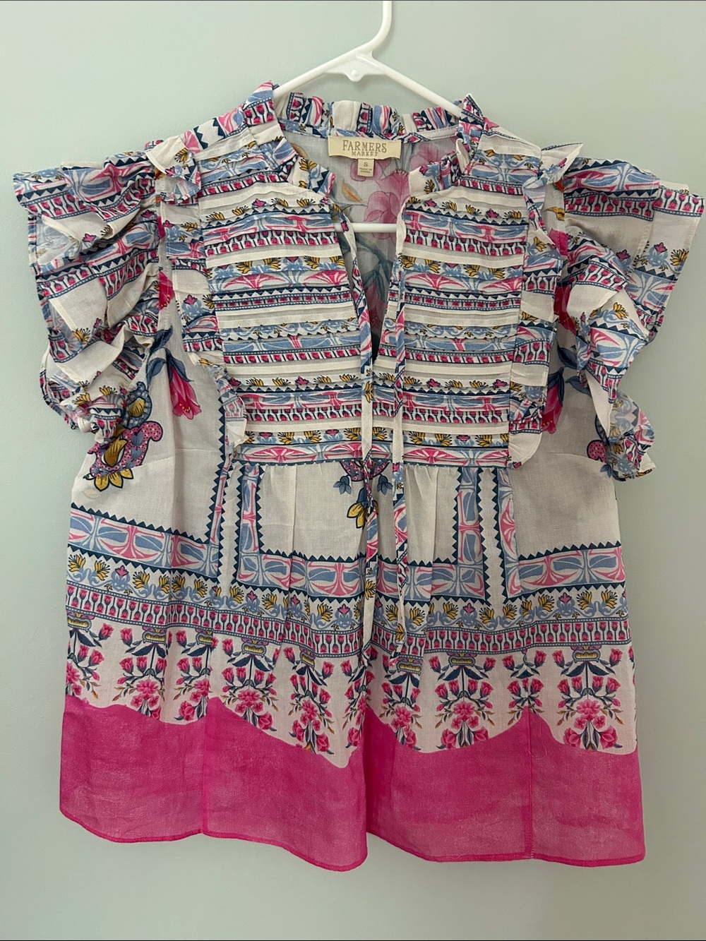 🆕 Farmers Market Ruffled Flounce Sleeve Blouse